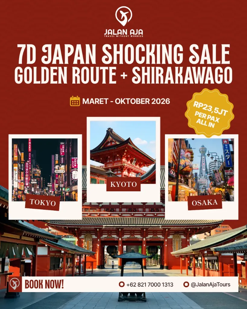 7D Japan Shocking Sale Golden Route + Shirakawago