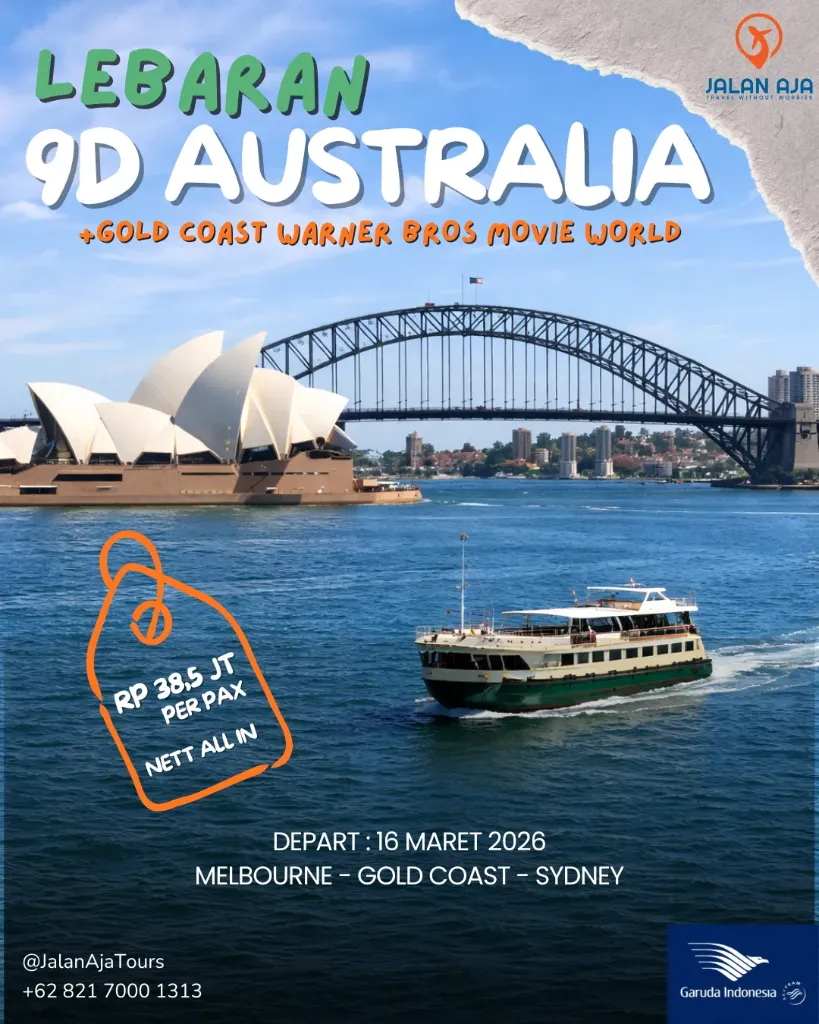 9D Lebaran Complete Australia with Movie World